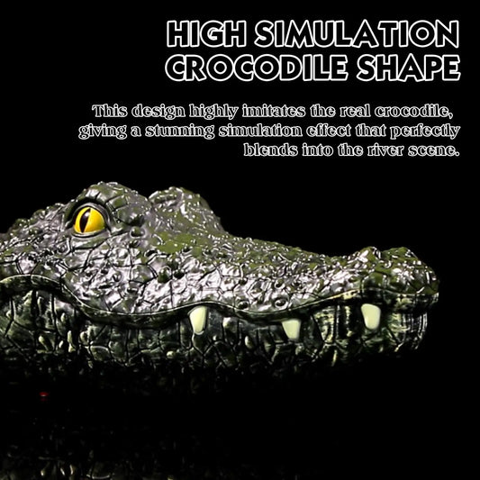 RC Crocodile Boat 2.4GHz Remote Control Toy With Realistic Crocodile Head For Kids And Teens Ready To Run Water Play