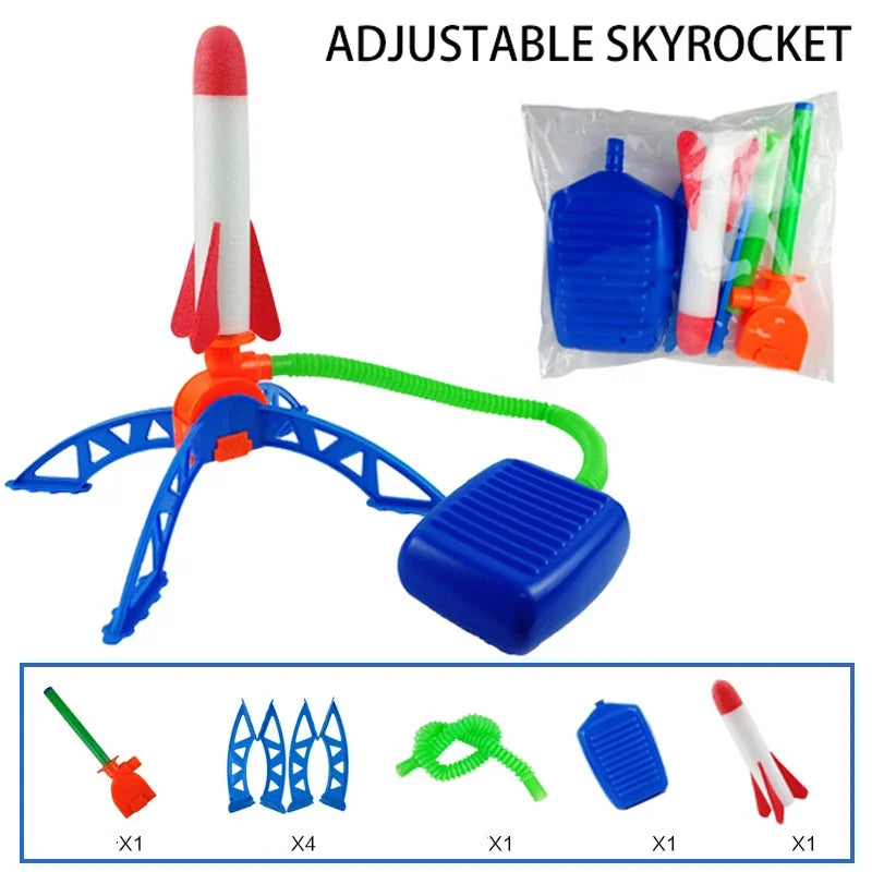 Rocket Foot Pump for Kids Portable Outdoor Air Powered Rocket Launcher Game by NOVELTYRC