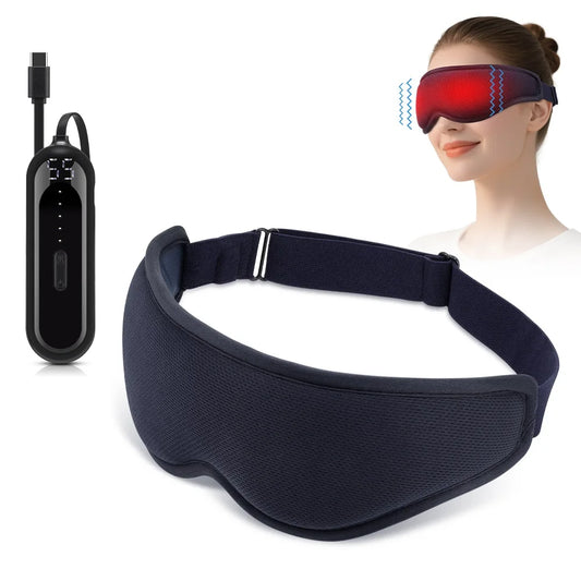 Agdoad Hot Compress Steam Eye Mask 3D Electric Heated Massager For Dry Eyes Eye Strain Relief For Tired Eyes