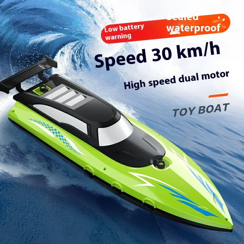 Cross Border Remote Control Boat 2.4G High Speed Electric Toy With Lithium Battery For Kids Ages 6 To 12