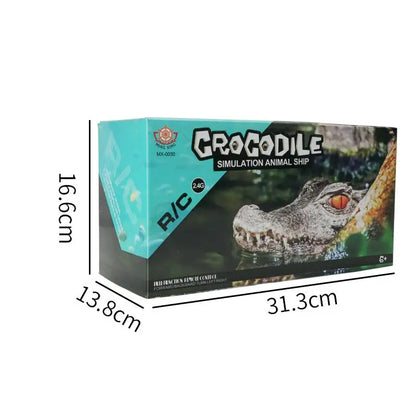 RC Crocodile Boat 2.4GHz Remote Control Toy With Realistic Crocodile Head For Kids And Teens Ready To Run Water Play