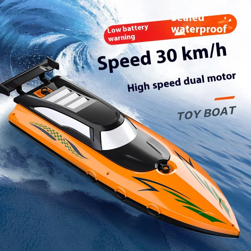 Cross Border Remote Control Boat 2.4G High Speed Electric Toy With Lithium Battery For Kids Ages 6 To 12