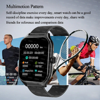 Smart Watch Plus Unisex Fitness Smartwatch With Bluetooth Call Full Touch Screen Android Compatible