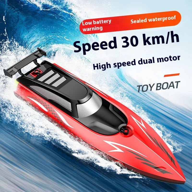 Cross Border Remote Control Boat 2.4G High Speed Electric Toy With Lithium Battery For Kids Ages 6 To 12