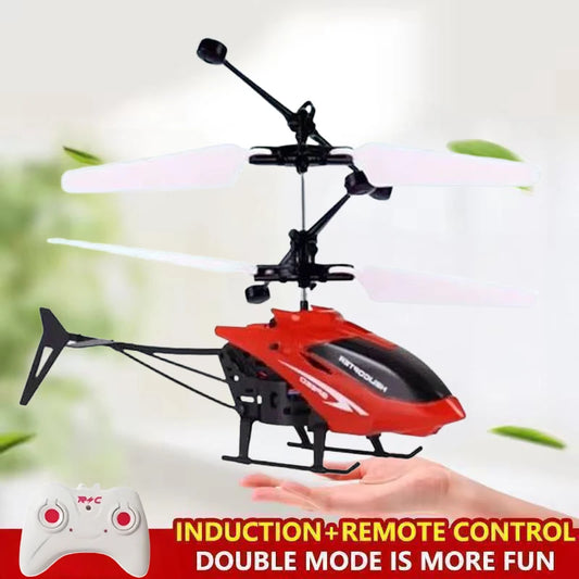 ZHENDUOC Gesture Sensing RC Helicopter For Kids Wireless Mini Airplane With Flashing Lights