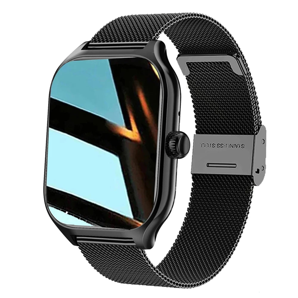 Smart Watch Plus Unisex Fitness Smartwatch With Bluetooth Call Full Touch Screen Android Compatible