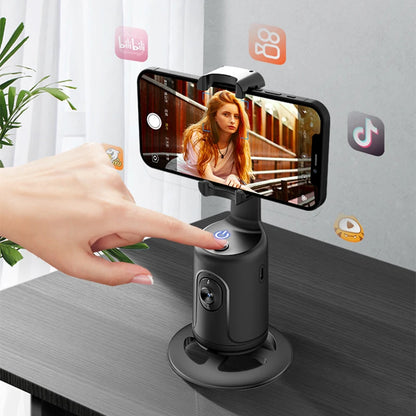Cool Dier P01 360 Rotation Gimbal Stabilizer With AI Face Tracking For TikTok Live Streamers Smartphones