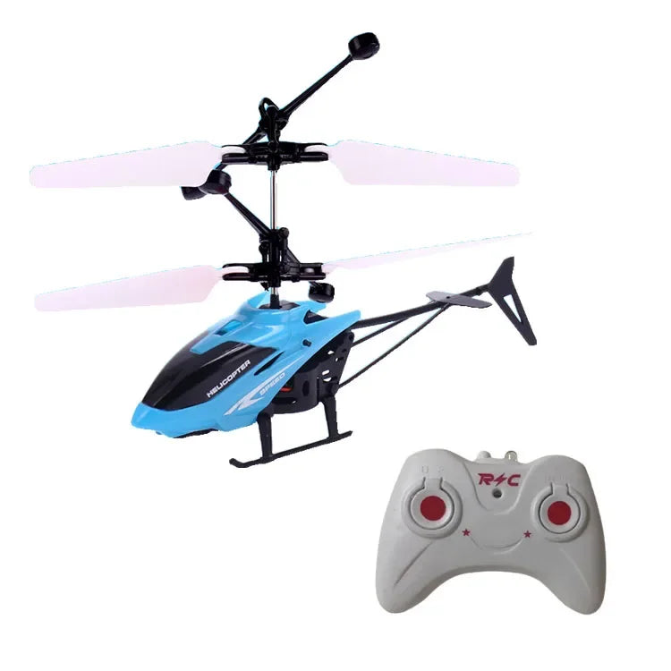 ZHENDUOC Gesture Sensing RC Helicopter For Kids Wireless Mini Airplane With Flashing Lights