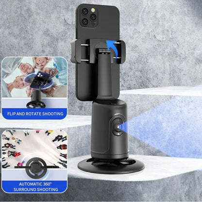 Auto Tracking Gimbal P01 AI Face Recognition 360 Rotation For Smartphone Creators