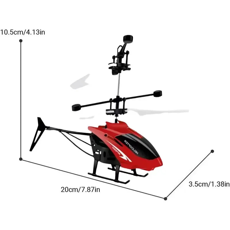 ZHENDUOC Gesture Sensing RC Helicopter For Kids Wireless Mini Airplane With Flashing Lights