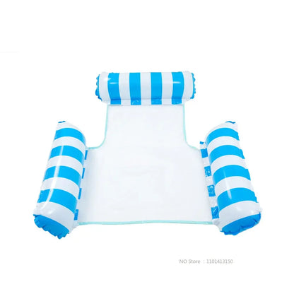 Water Hammock Recliner Pool Float Chair For Adults And Kids Inflatable Lounger With Ultra Comfort And Quick Inflation