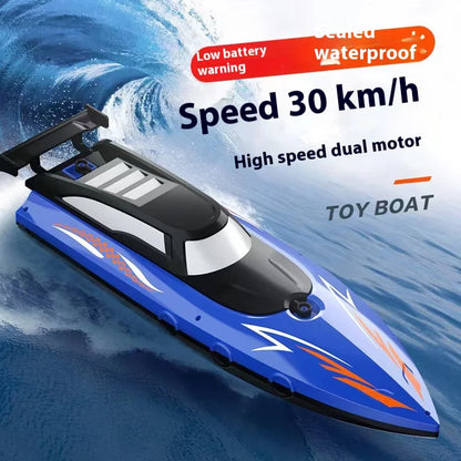 Cross Border Remote Control Boat 2.4G High Speed Electric Toy With Lithium Battery For Kids Ages 6 To 12