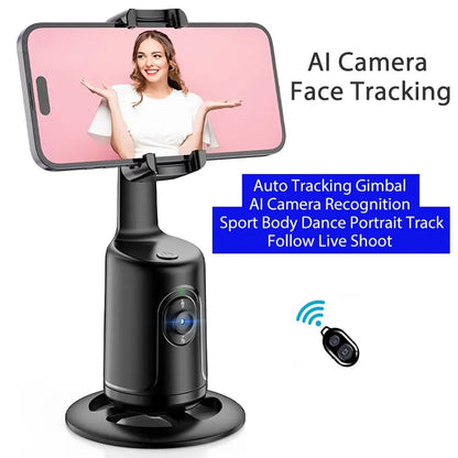 Auto Tracking Gimbal P01 AI Face Recognition 360 Rotation For Smartphone Creators