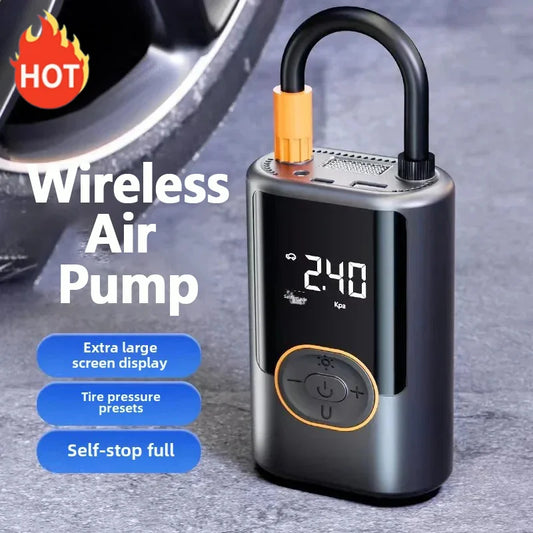 Choice Wireless Car Air Compressor With Digital Display Portable Tire Inflator For Cars, Motorcycles And Bicycles With Lighting