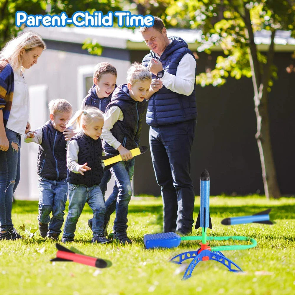 Rocket Foot Pump for Kids Portable Outdoor Air Powered Rocket Launcher Game by NOVELTYRC