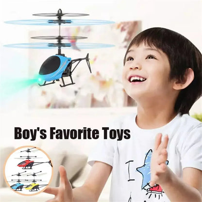 ZHENDUOC Gesture Sensing RC Helicopter For Kids Wireless Mini Airplane With Flashing Lights