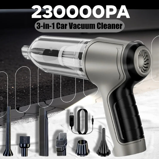 Car Vacuum Cleaner Powerful Wireless Portable Handheld With Strong Suction For Auto And Home Cleaning
