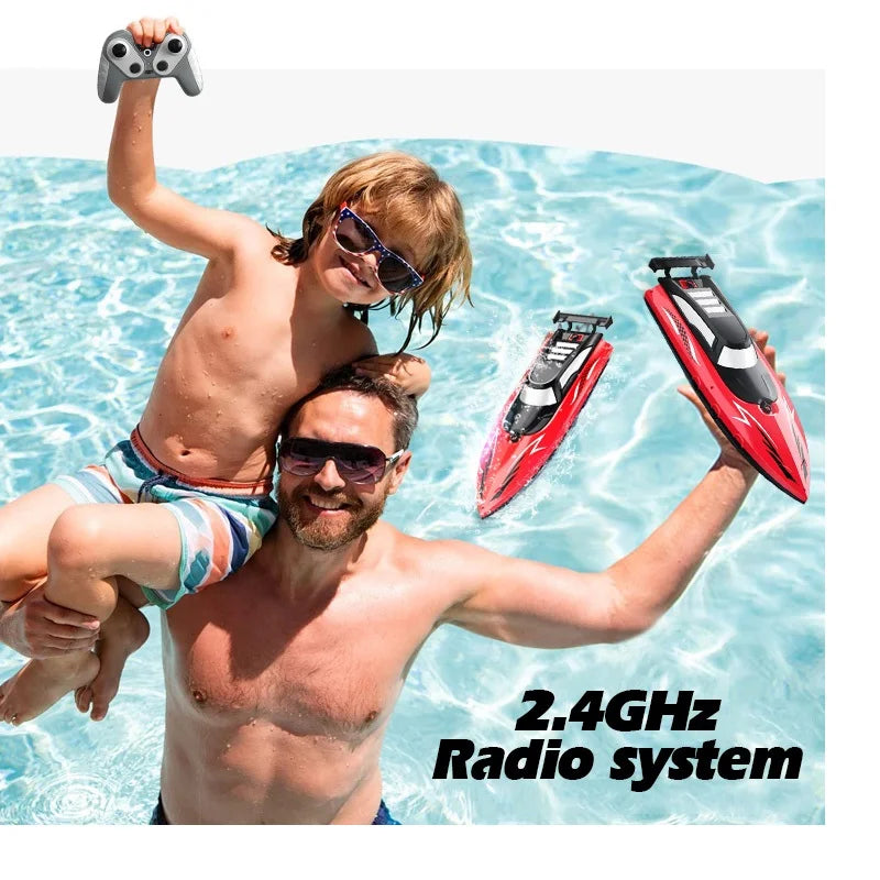 Cross Border Remote Control Boat 2.4G High Speed Electric Toy With Lithium Battery For Kids Ages 6 To 12