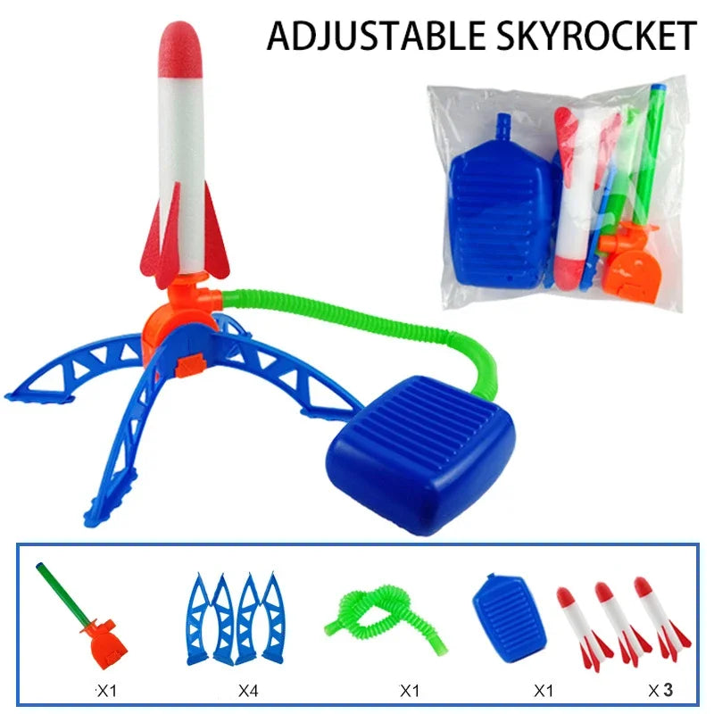 Rocket Foot Pump for Kids Portable Outdoor Air Powered Rocket Launcher Game by NOVELTYRC
