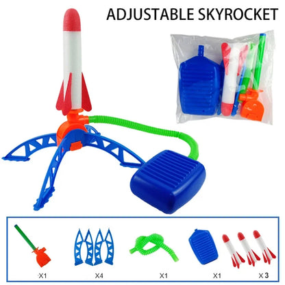 Rocket Foot Pump for Kids Portable Outdoor Air Powered Rocket Launcher Game by NOVELTYRC