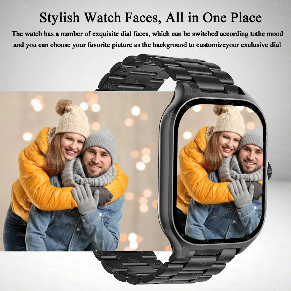 Smart Watch Plus Unisex Fitness Smartwatch With Bluetooth Call Full Touch Screen Android Compatible