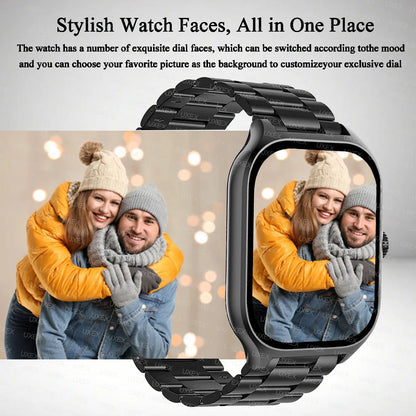 Smart Watch Plus Unisex Fitness Smartwatch With Bluetooth Call Full Touch Screen Android Compatible